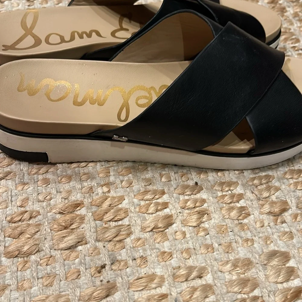 Sam Edelman Black and Tan Sandals - Picture 5 of 8